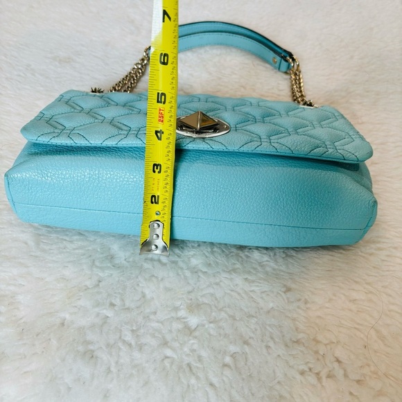 Kate Spade NY Natalia Flap Grain Leather Small Shoulder/Crossbody Bag 11”x6.5”x3 - Picture 7 of 16